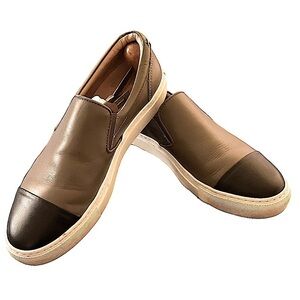 Greats Brooklyn Mocha and Black The Wooster Cap Toe Sneaker Size 10